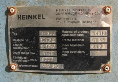 USED HEINKEL HF300