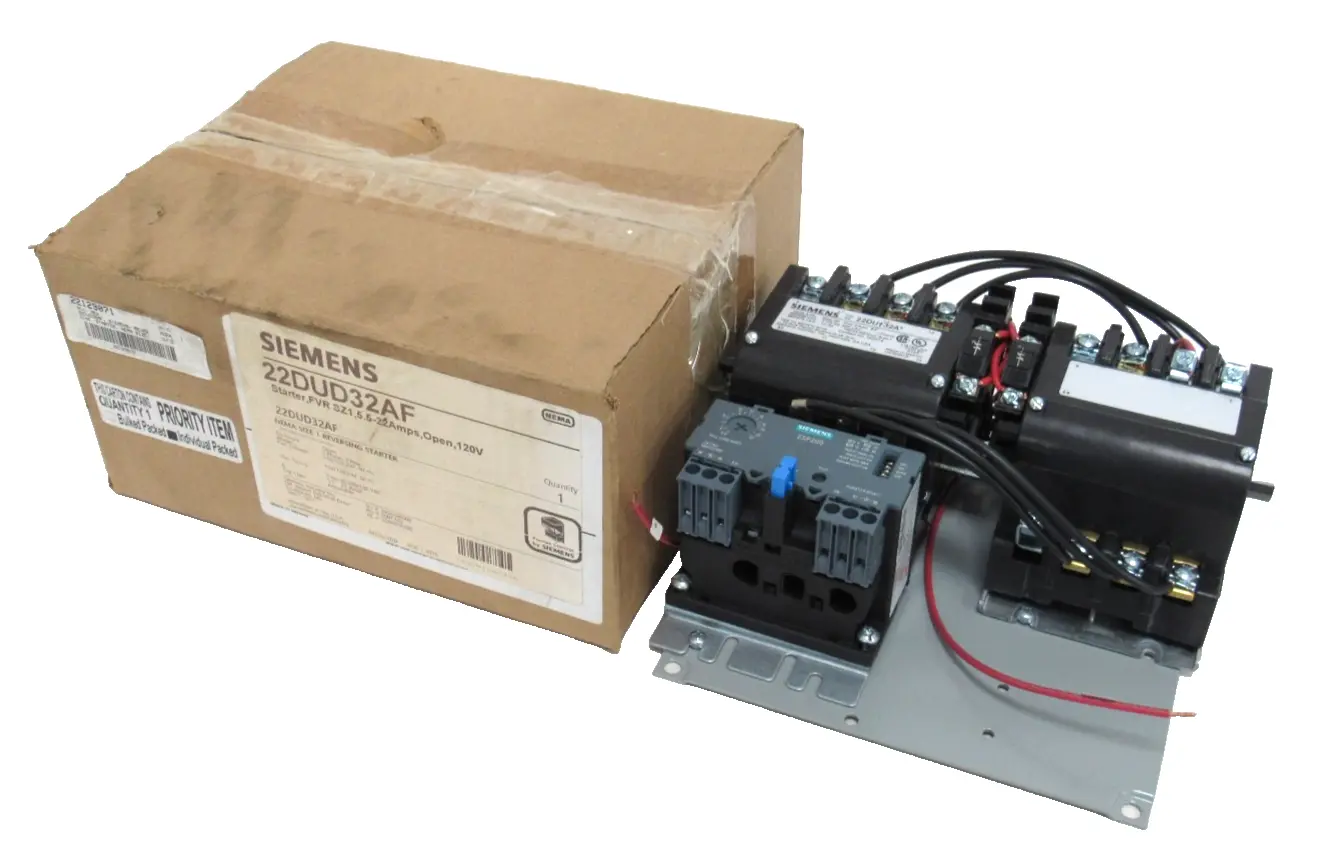 NEW SIEMENS 22DUD32AF REVERSING STARTER 22DU+32A