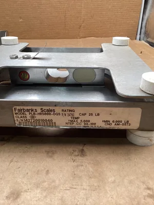 Fairbanks Scale Base Office/Mail Scale; PLB-HR5000-DQS