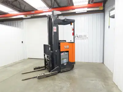 Doosan Forklift Stand On 36V Electric Pantograph Reach Truck 3241lbs 2569h 20' L