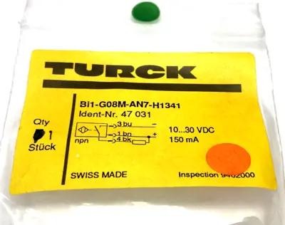 New | in-Stock Turck 4703100, 47031, Bi1-G08M-AN7-H1341 Proximity Sensors Michigan US | Maverick Industrial Sales #1460495