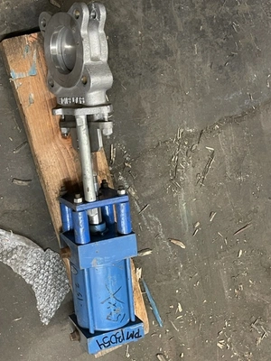 TL 3"-150 Knife gate valve with pneumatic actuator