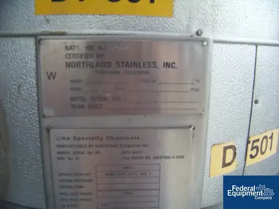 USED Buss ChemTech 320 Sq Ft Buss SMS Thin Film Evaporator, 316L S/S, 32/180#