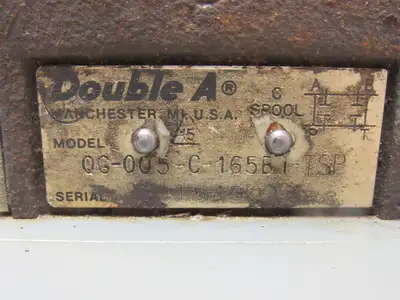 Double A QG-005-C-165B1-TSP 2 Pos Spring Offset Solenoid Valves Manifold 110V