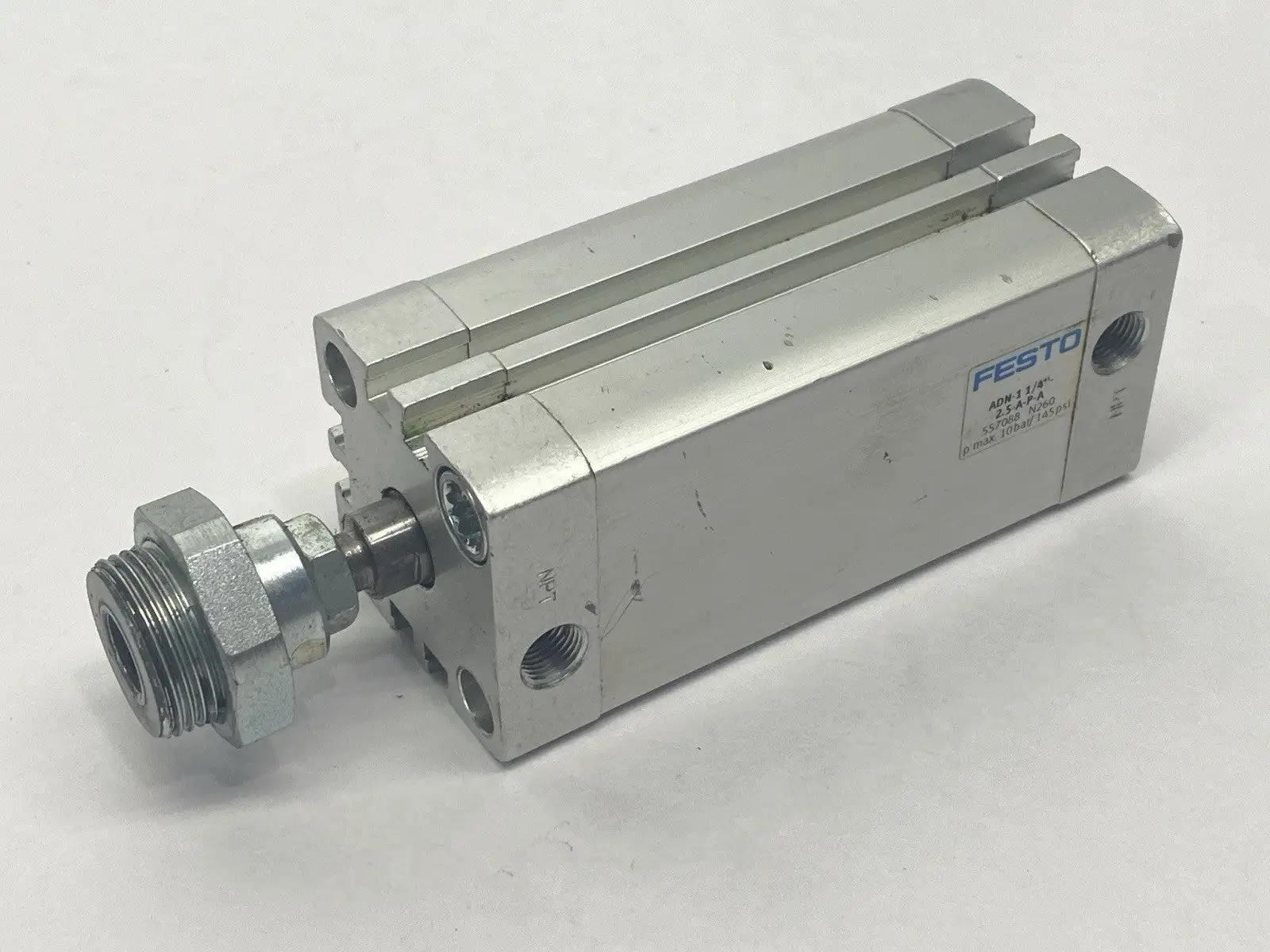 ADN-1 1/4"-2.5-A-P-A, 557088 | Festo ADN-1 1/4"-2.5-A-P-A Pneumatic Cylinder  1-1/4" Bore 2-1/2" Stroke 557088 - Used