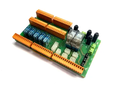 U704 | Cinpres Gas Injection  Relay & Connector Board PCB, Issue 1.1, Finder Relays - Used