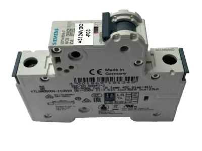 USED SIEMENS MINIATURE CIRCUIT BREAKER 1-POLE 230/400V 4A