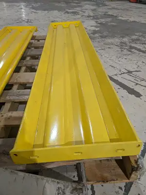 Safety Yellow Steel Lift Out Guard Rail 6'ft Long x 15"W LOT OF 2 - Used
