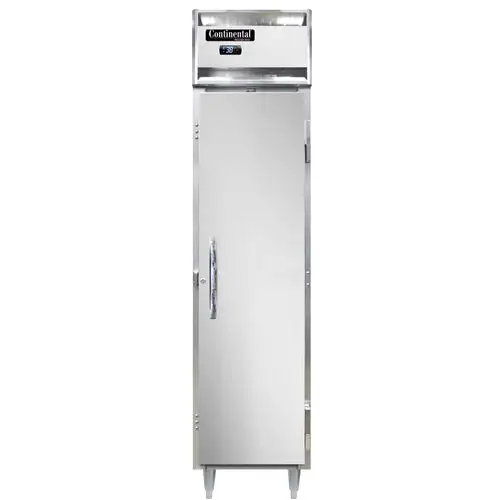 Continental D1RSEN 17 3/4" One Section Reach In Refrigerator, (1) Right Hinge Solid Door, Top Compressor, 115v