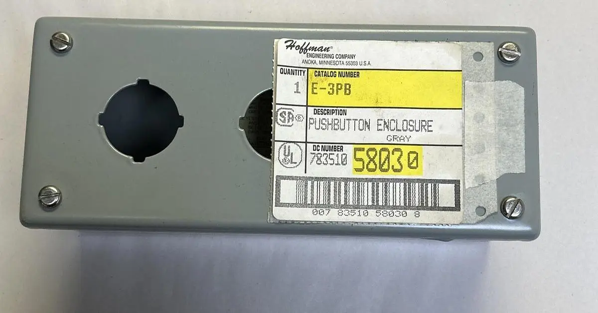 New | in-Stock HOFFMANN E-3PB Miscellaneous Equipment (Electrical & Power) | Surplus Asset Holdings #1195003