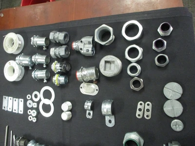 New Misc. Connectors, washers, Clamps, Couplings and Conduits (QTY 87)