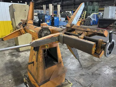 2500 LBS X 12" COOPER WEYMOUTH DOUBLE END PULL-OFF COIL REEL UNCOILER: STOCK #22619