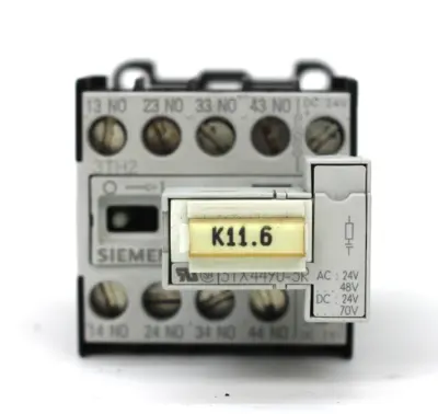 Siemens 3TH2040-0BB4 Contactor w/ 3TX4490-3R Surge Suppressor