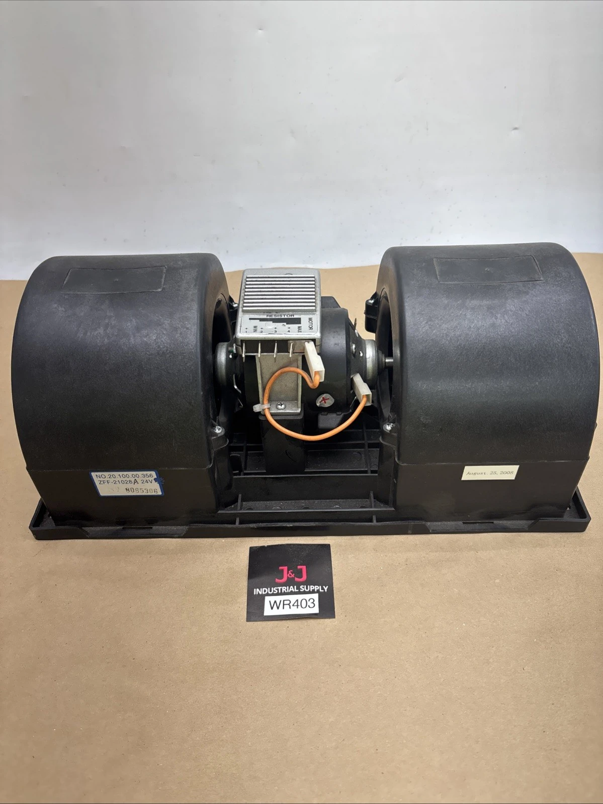 DOUBLE WHEEL HEATER /AC BLOWER ZFF-21028A 24V 4 Speed Blower Fast Shipping.