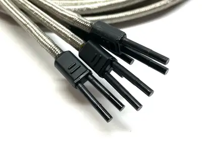 Fiber Optic Cable 3ft Length LOT OF 4 - Used