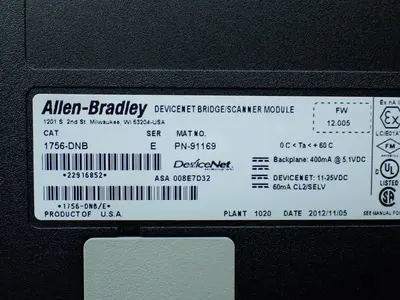 Used ALLENBRADLEY 1756A13 Programmable Logic Controllers Ohio US | HGR 24 #904406