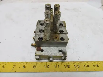 Lubriquip Graco MSP-5T MSP-15S 3Section Modular Divider Valve Block w/Indicators