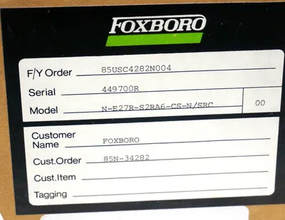 NEW FOXBORO N-E27R-S2RA6-CS-N/SRC RECORDER NE27RS2RA6CSNSRC