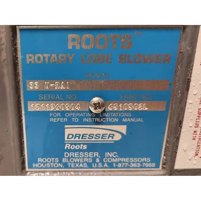 Used ROOTS DRESSER 33 U-RAI Blowers West Virginia US | JM Industrial #1443976