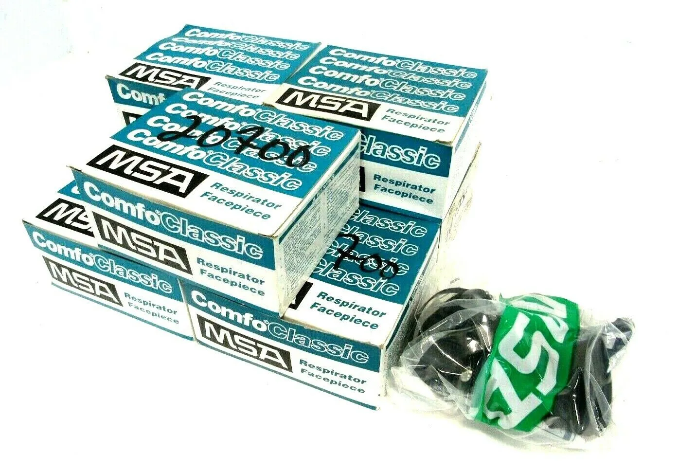 NEW LOT OF 7 MSA 808075 COMFO CLASSIC HALF MASK RESPIRATOR SMALL