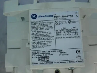 Used ALLEN BRADLEY 194RJ601753 Disconnects Ohio US | HGR 24 #1070348