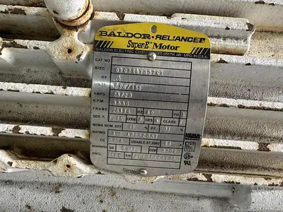 USED BALDOR-RELIANCE 09G108Y35761