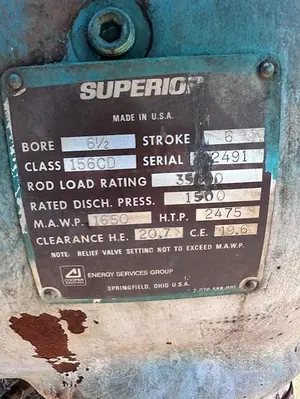 USED WHITE SUPERIOR 156CD