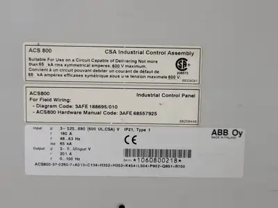 USED ABB ACS800-37-0260-7