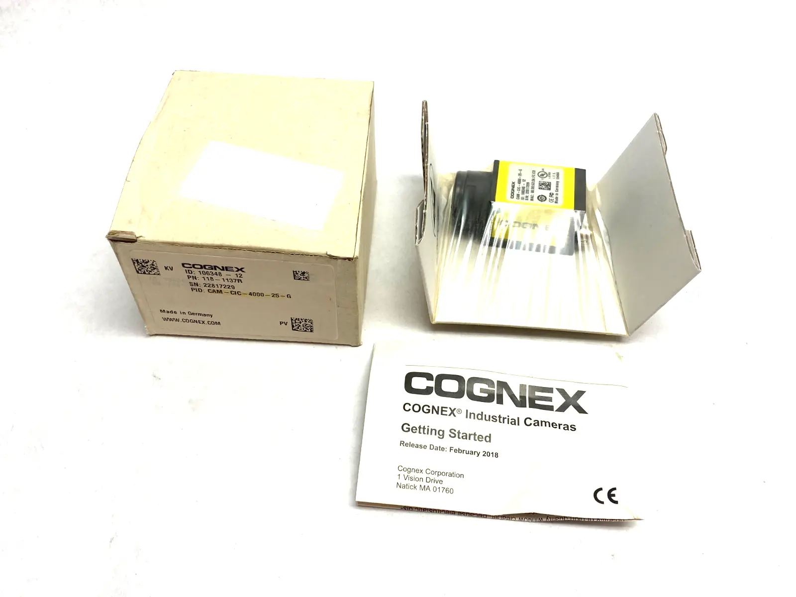NEW COGNEX GIGE INDUSTRIAL INSPECTION AREA-SCAN CAMERA