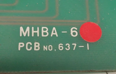 Mitsubishi MJ2 Circuit Current Amp Monitoring Board MHBA-6 PCB no 637-1