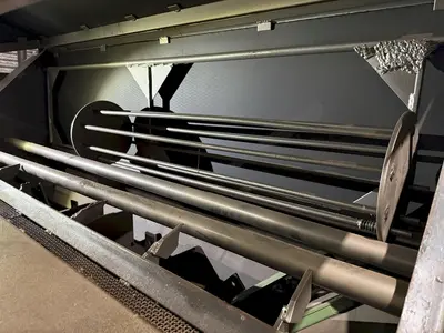 30" x 68" LS INDUSTRIES SHOT BLAST MACHINE WITH DUST COLLECTOR, FOR PROPANE TANKS: STOCK #22767