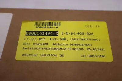 Rosemount 214C Temperature Sensor 214CRTSMB1S4E0062SLAT1C3B1G NEW STOCK G368