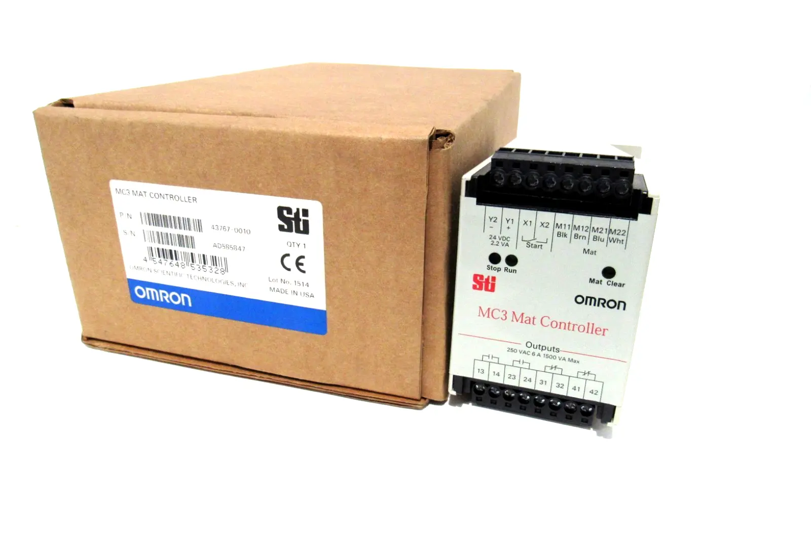 NEW OMRON STI 43767-0010 MC3 MAT CONTROLLER 437670010
