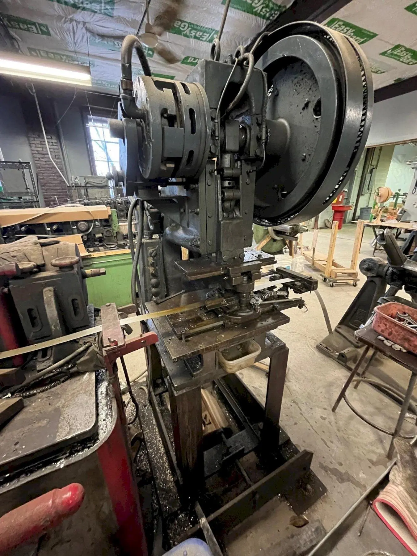 10 TON PERKINS MODEL #2-A OBI PUNCH STAMPING PRESS, 1" STROKE: STOCK #20534