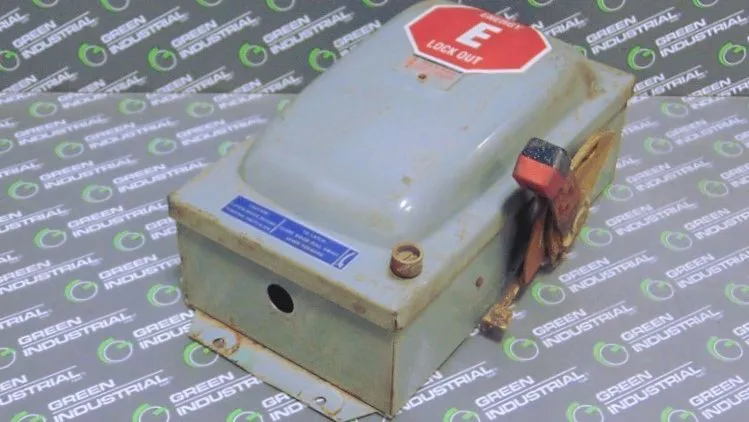 Square D HU361AWK Fusible Safety Switch 30 Amps 600Vac 250Vdc Ser. D1 Used