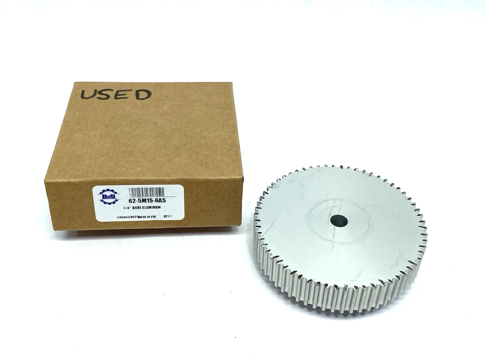 Used B&B Manufacturing Aluminum Timing Pulley 5M Tooth Style 62-Tooth Tooling & Accessories (Other) Michigan US | Maverick Industrial Sales #1401988