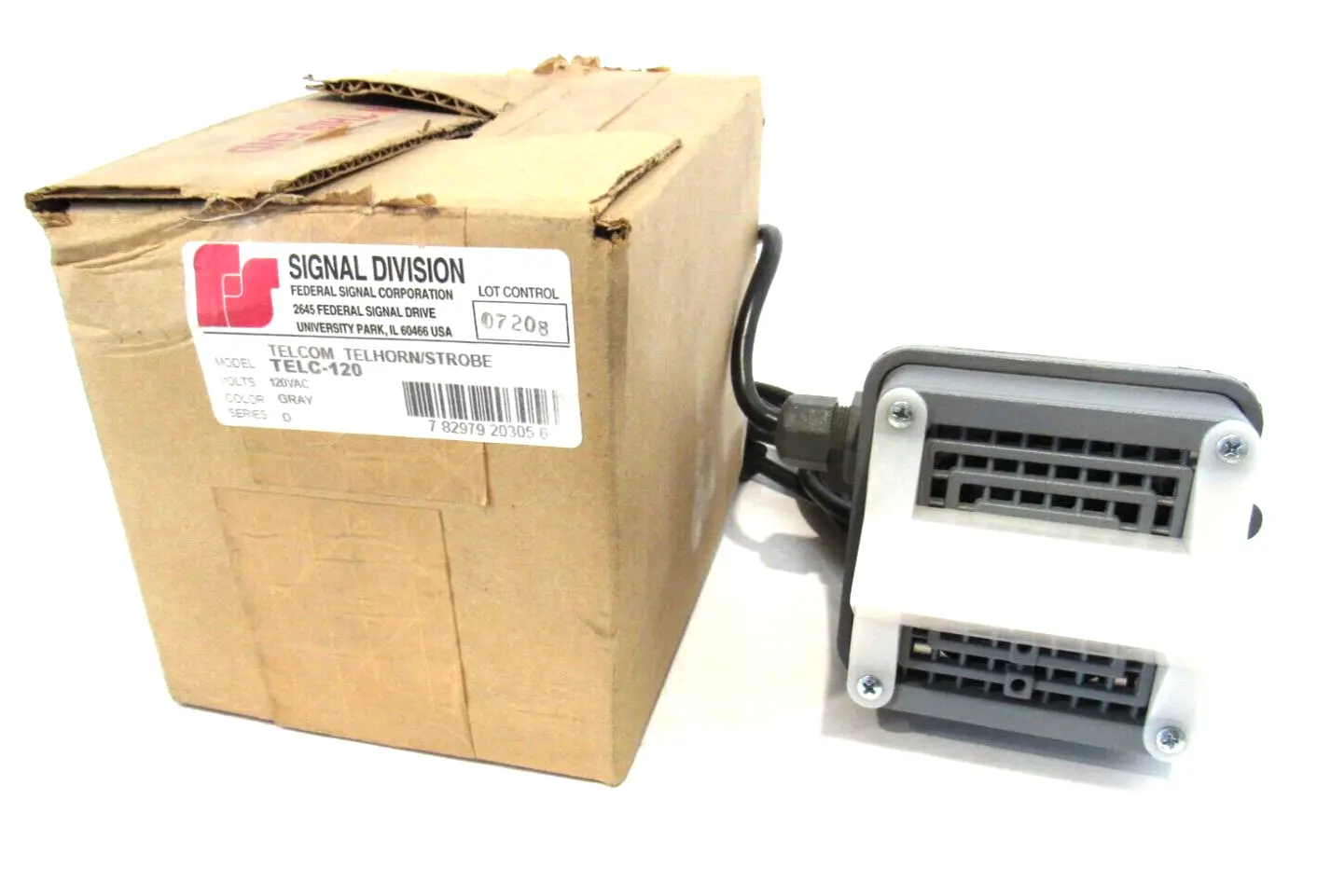 NEW FEDERAL SIGNAL TELC-120 TELHORN / STROBE TELC120