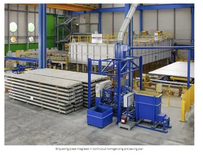 HERTWICH ENGINEERING MODEL #HE-300-30/A SWARF PUCK BRIQUETTER PRESS MACHINE: STOCK #23345