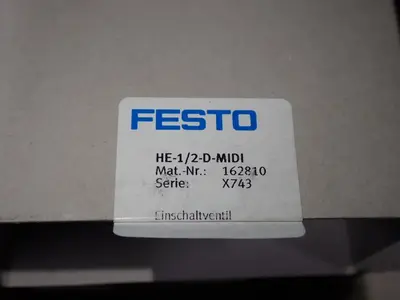 New | in-Stock FESTO HE1/2DMIDI Valves/Fittings | HGR 24 #732530