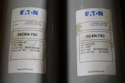EATON CUTLER HAMMER 15CXN-150C / DOUBLE BARREL HIGH VOLTAGE FUSE NEW #G155