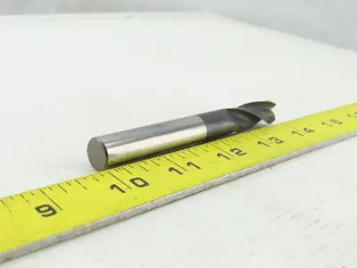 15/32" 3 Flute Spiral Carbide End Mill 1/2" Shank