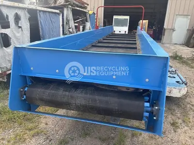 USED EXCEL EX-63 CLOSED DOOR BALER WITH CONVEYOR