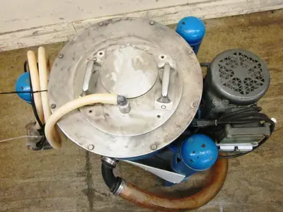 Tolhurst 12 x 8 perforate basket centrifuge, SS.