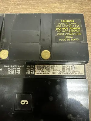 Used SQUARE D FA34020 Miscellaneous Equipment (Electrical & Power) Ohio US | Surplus Asset Holdings #1237798