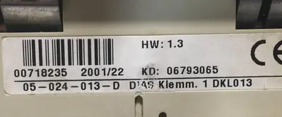 USED SIGMATEK DKL013 05-024-013-D