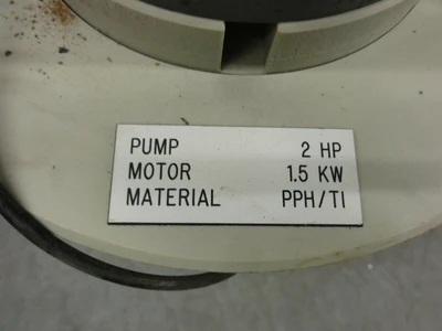 Pump w/ Baldor Spec 35K816-672 Motor 2HP 3450RPM 208-230/460V, FR: 145TC
