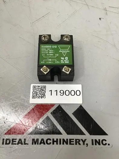 Used CARLO GAVAZZI RA4850-D12 Relays & Switches Michigan US | Ideal Machinery #586145