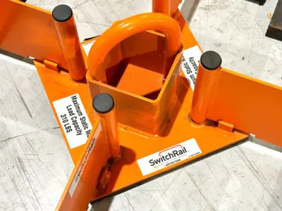 USED SWITCH RAIL SINGLE MAN NON-PENETRATING TIE-OFF ANCHOR