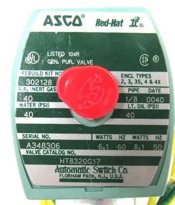 NEW ASCO HT8320G17 SOLENOID VALVE 1/8"