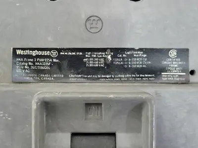 Used WESTINGHOUSE HKA3225F Switchgears British Columbia CA | Lenmark #242383